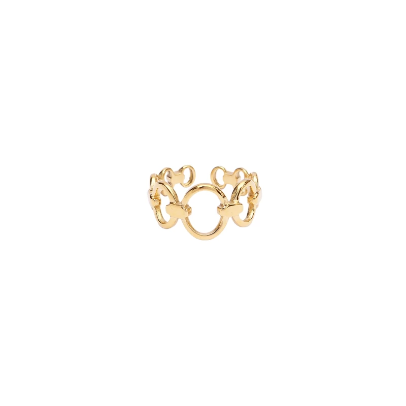 Circle ring in gold plated - By164 Paris