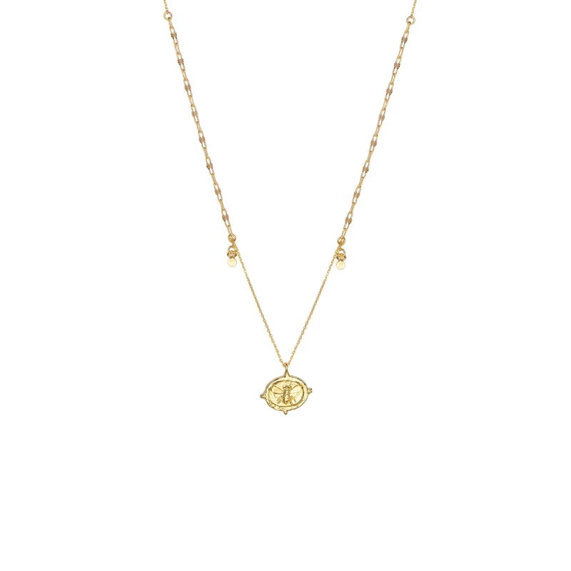 Gold-plated Azelie necklace - By164 Paris