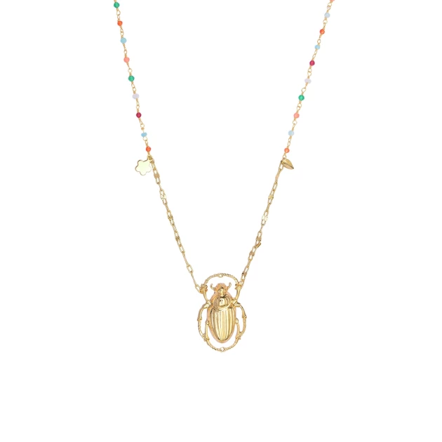 Gold-plated Beetle necklace...