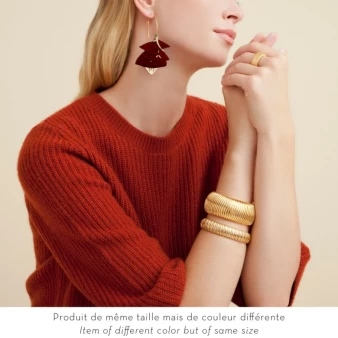 Marly Rose pale gold hoop earrings - Gas bijoux