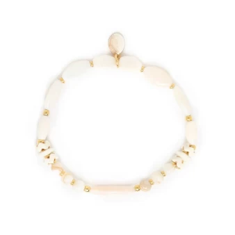 Bracelet extensible perles ovales - Nature Bijoux