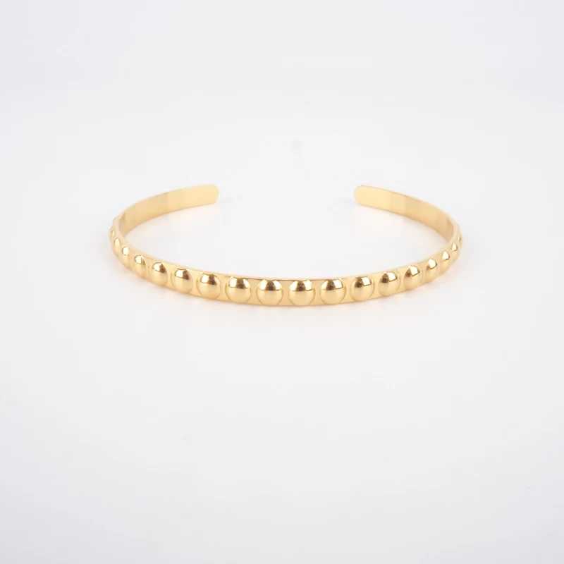 Alice gold bangle bracelet in stainless steel - Shyloh Paris