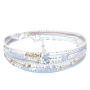 Atlanta beige blue leopard bracelet - Dorian Bijoux