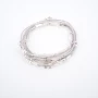 Atlanta light gray leopard bracelet - Doriane Bijoux