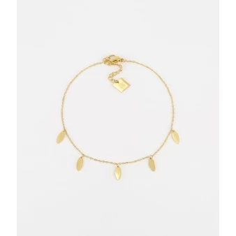 Flora anklet in yellow gold...