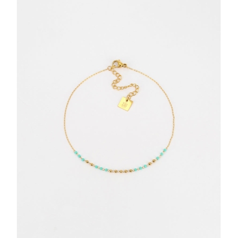 Chaîne de cheville Prudence Turquoise - Zag Bijoux