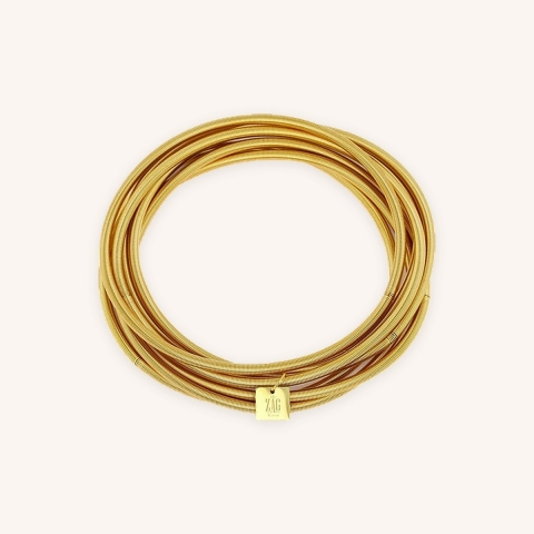 Peru bracelet gilded with fine gold - Zag bijoux