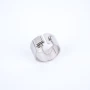 Sienna zirconium ring in steel - Zag Bijoux