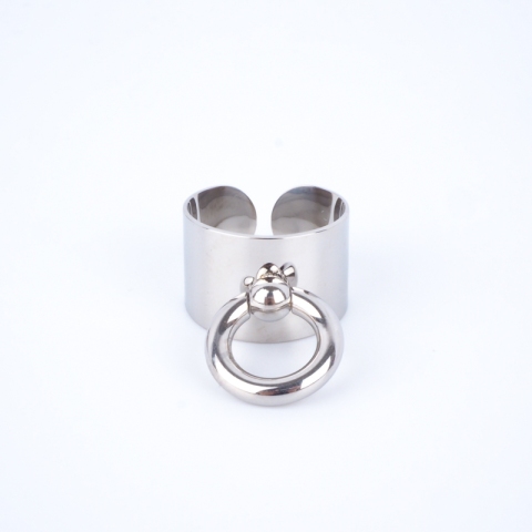 Bague Anneau en acier inoxydable - Zag Bijoux