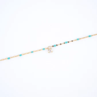 Poppy turquoise ankle chain...