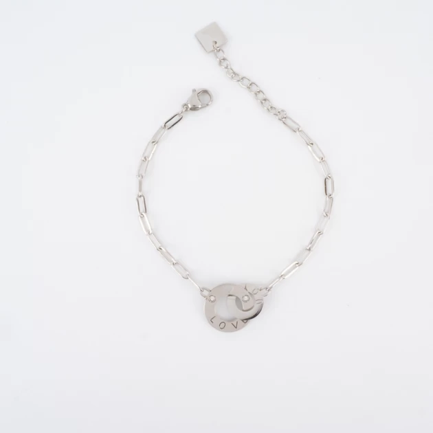 Bracelet love en acier inoxydable - Zag Bijoux