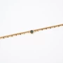 Malachite double chain bracelet in gold steel - Zag Bijoux