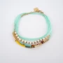 Green jasper multi-thread bracelet - Zag Bijoux