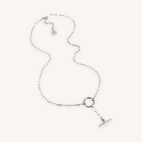 Catelyn link necklace in stainless steel - Zag bijoux