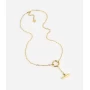 Catelyn link necklace in gold-plated steel - Zag bijoux