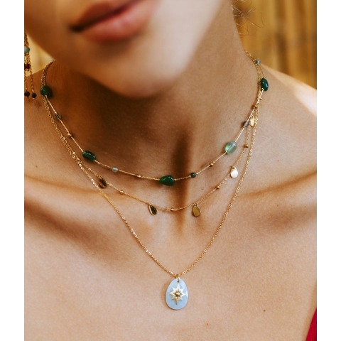 Collier ras de cou Lux doré - Zag bijoux