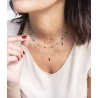 Collier ras de cou Louane Cornaline doré - Zag bijoux