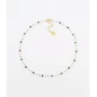 Louane gold malachite choker necklace - Zag bijoux