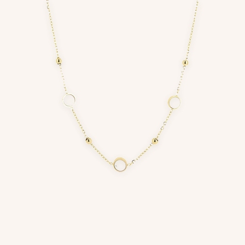 Collier ras de cou Kalina nacre doré - Zag bijoux
