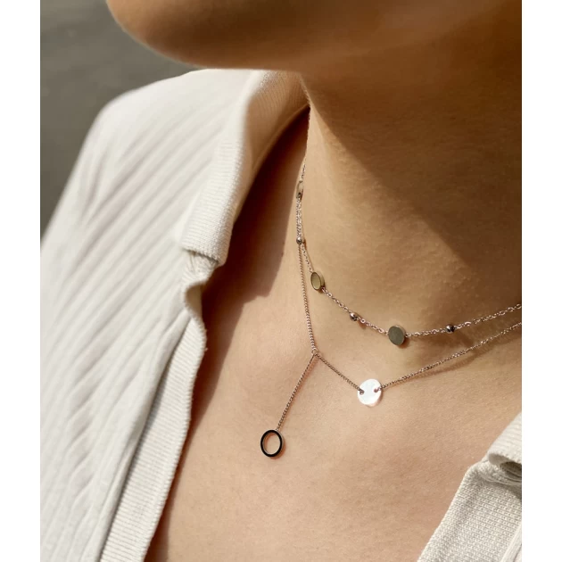 Kalina mother-of-pearl choker necklace - Zag bijoux