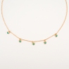 Collier Jihane Turquoise en acier jaune - Zag Bijoux