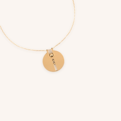 Collier Chelsea en acier jaune - Zag Bijoux