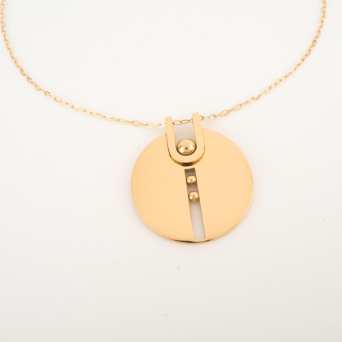 Collier Chelsea en acier jaune - Zag Bijoux