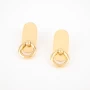 Boucles d'oreilles Alexia créoles dorées en acier - Zag Bijoux