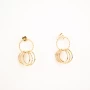 Gold hoop earrings in steel - Zag Bijoux