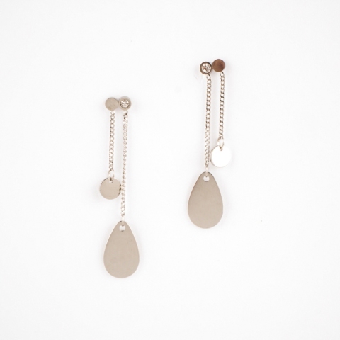Boucles d'oreilles Anaïs en acier - Zag Bijoux