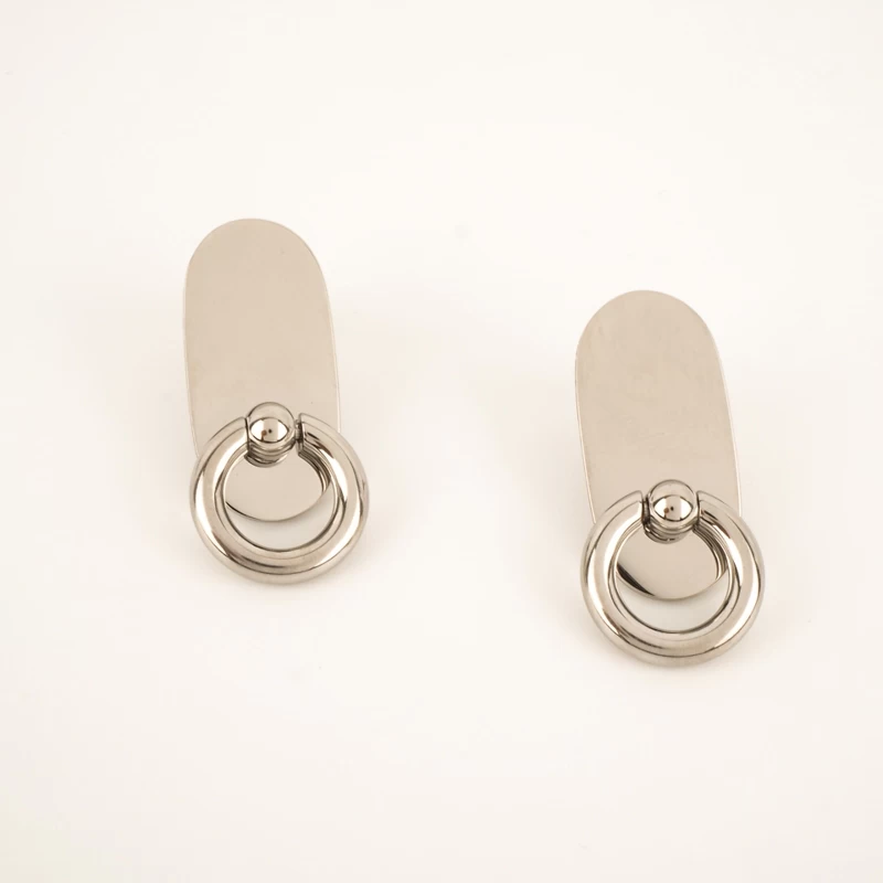 Alexia golden steel earrings - Zag Bijoux