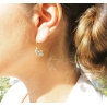 Boucles d'oreilles créoles Elena Pierres Naturelles - Zag Bijoux