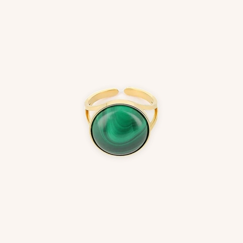 Yellow steel Akilah ring - Zag Bijoux