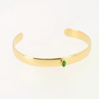 Emerald bangle bracelet in...