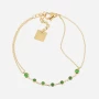Green Duga bracelet in gold-plated steel - Zag bijoux