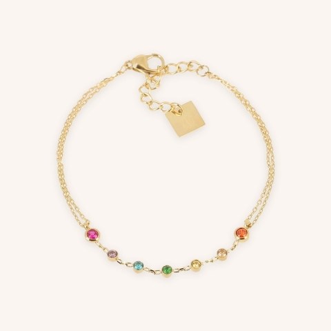 Bracelet Duga mix en acier doré - Zag bijoux