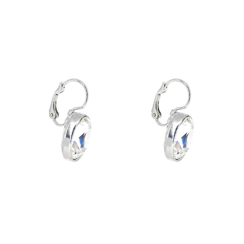 Boucles d'oreilles ovales crystal - Bohm Paris