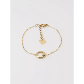 Bracelet Squar en acier doré - Zag bijoux