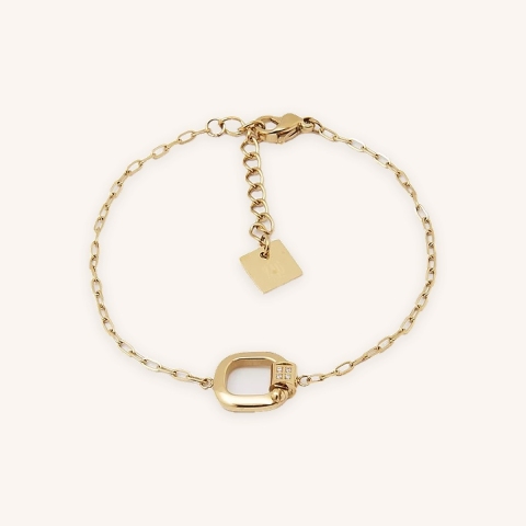 Bracelet Squar en acier doré - Zag bijoux