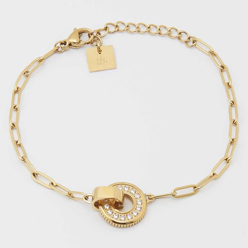 Bracelet Union en acier doré - Zag bijoux