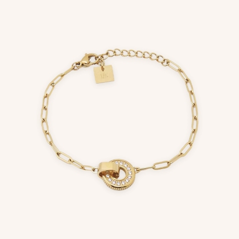Bracelet Union en acier doré - Zag bijoux