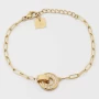 Union bracelet in gold-plated steel - Zag bijoux