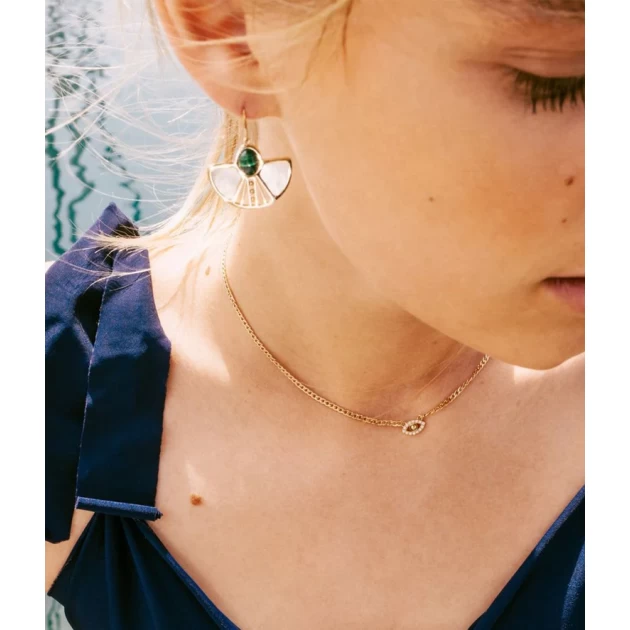 Collier Olga en acier doré - Zag bijoux