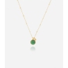 Collier Finni vert en acier doré - Zag bijoux