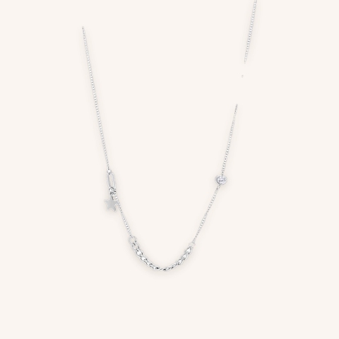 Collier maille Juliaca en acier - Zag bijoux