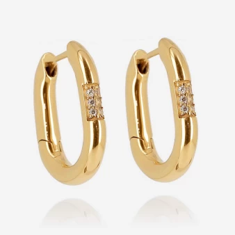 Sia hoop earrings in gold...