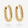 Sia hoop earrings in gold steel - Zag bijoux