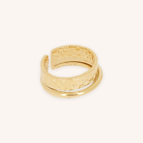 Bague Martel acier doré - Zag bijoux