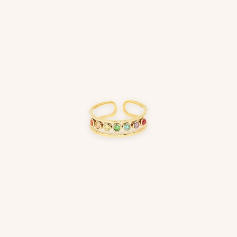 Anaha gold steel ring - Zag bijoux