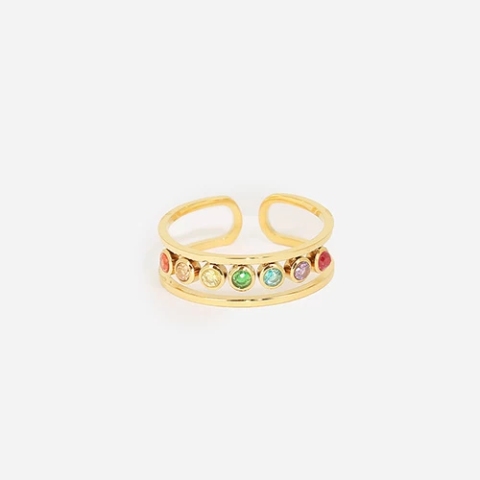 Bague Anaha acier doré - Zag bijoux